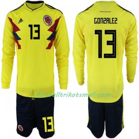 Fußballtrikots Kolumbien Gonzalez 13 Kinder WM 2018 Langarm Heimtrikotsatz kaufen